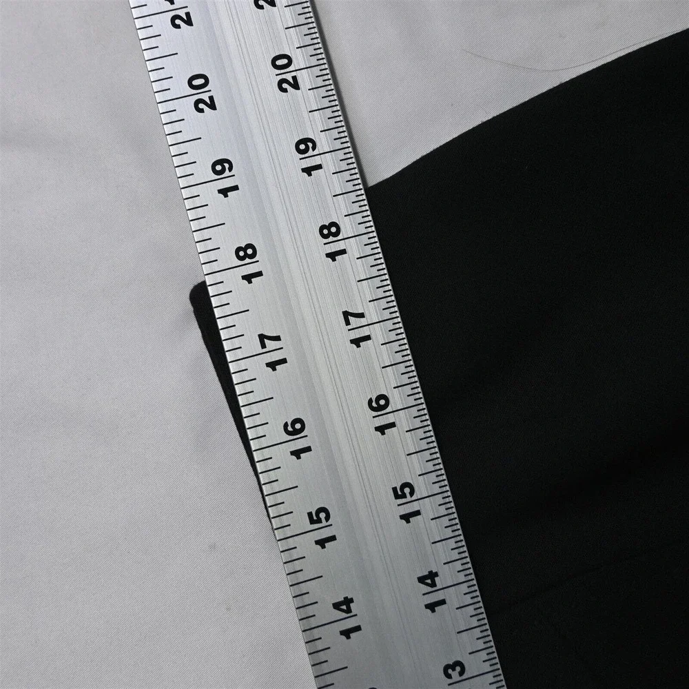 LOFT 14 Black Stretch Ponte-Like Zip Womens Pencil‎ Skirt